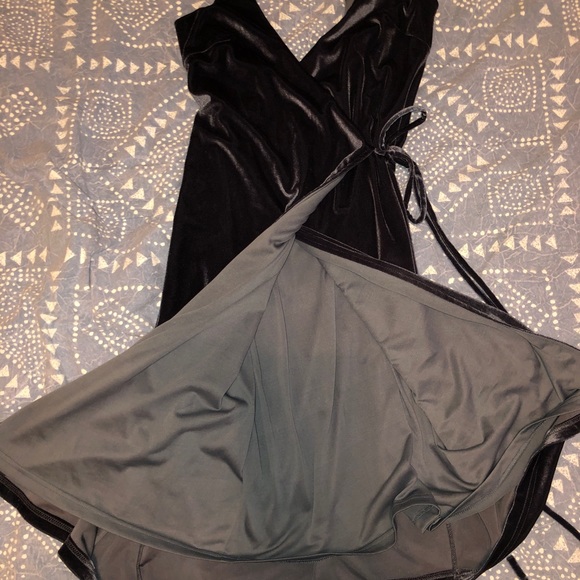 Revolve Crushed velvet wrap dress from by the way. - Picture 4 of 7